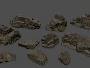 rocks 3D मॉडल
