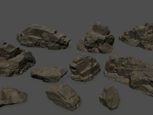 rocce Modello 3D