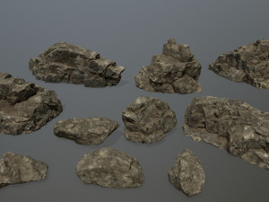 rocks 3D मॉडल