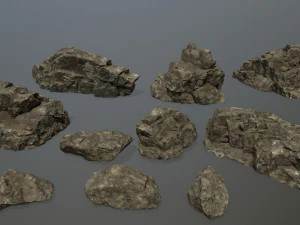 rocce Modello 3D