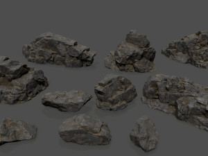 rocks 3D मॉडल