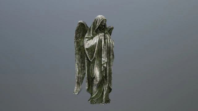 angel statue 3D Model .c4d .max .obj .3ds .fbx .stl .blend 
