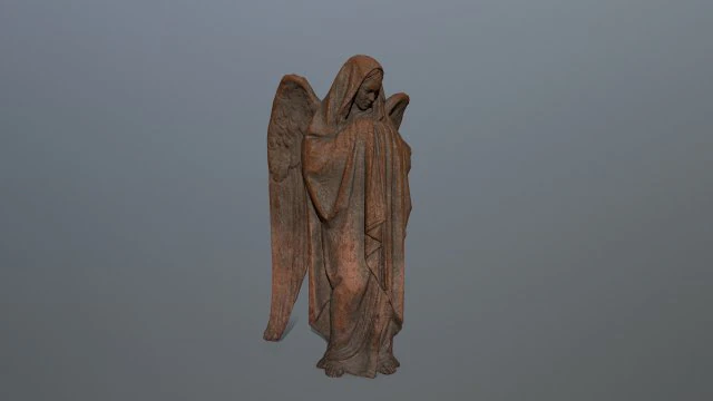 angel statue 3D Model .c4d .max .obj .3ds .fbx .stl .blend 