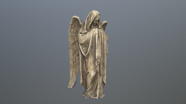 angel statue 3D Model .c4d .max .obj .3ds .fbx .stl .blend 
