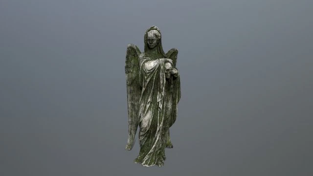 angel statue 3D Model .c4d .max .obj .3ds .fbx .stl .blend 