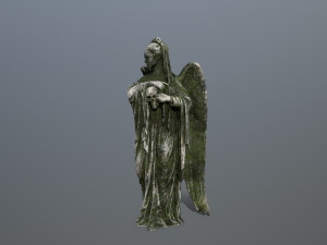 angel statue 3D मॉडल