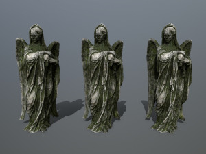 angel statue 3D मॉडल