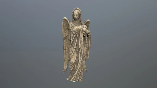 angel statue 3D Model .c4d .max .obj .3ds .fbx .stl .blend 