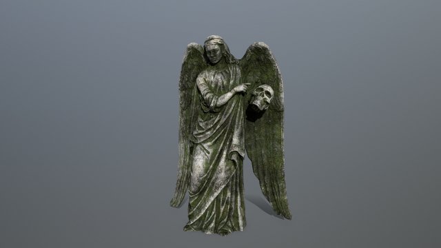 angel statue Model 3D .c4d .max .obj .3ds .fbx .stl .blend 