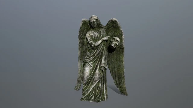 angel statue 3D Model .c4d .max .obj .3ds .fbx .stl .blend 