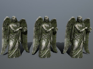 angel statue Model 3D