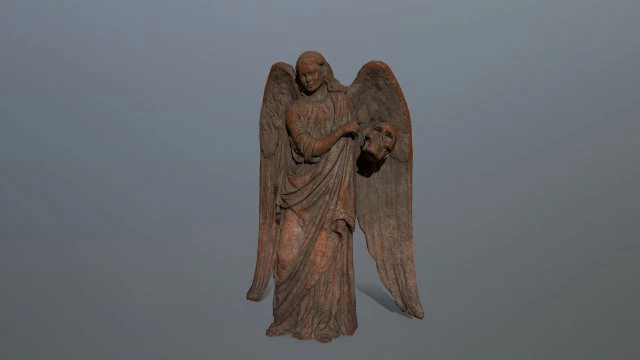 angel statue 3D Model .c4d .max .obj .3ds .fbx .stl .blend 