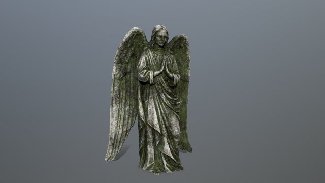 angel statue 3D Модель .c4d .max .obj .3ds .fbx .stl .blend 
