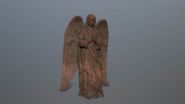 angel statue 3D 模型 .c4d .max .obj .3ds .fbx .stl .blend