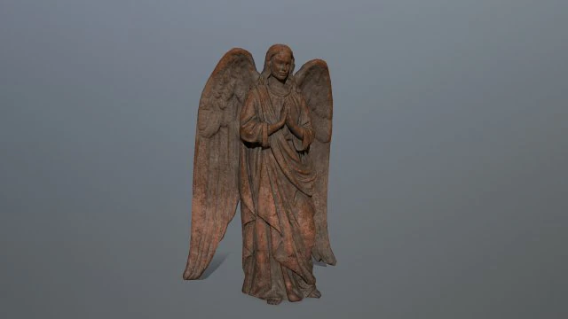angel statue 3D Model .c4d .max .obj .3ds .fbx .stl .blend 