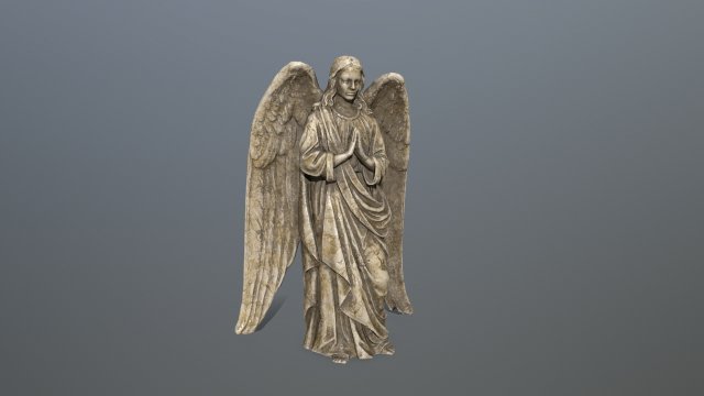angel statue 3D Model .c4d .max .obj .3ds .fbx .stl .blend 