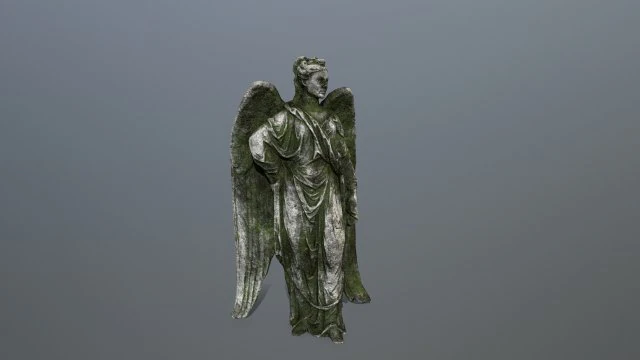 angel statue 3D Model .c4d .max .obj .3ds .fbx .stl .blend 