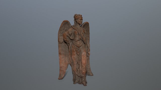 angel statue 3D Модель .c4d .max .obj .3ds .fbx .stl .blend 