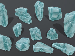 ice rocks Modelo 3D