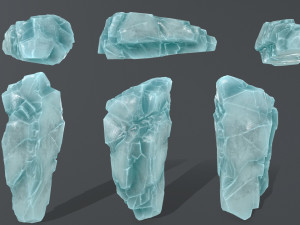 ice rocks Modèle 3D