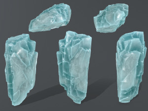 ice rocks Modèle 3D