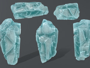 ice rocks Modèle 3D
