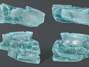 ice rocks Modèle 3D