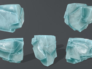 ice rocks Modèle 3D