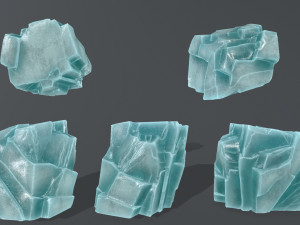 ice rocks Modèle 3D
