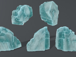 ice rocks Modèle 3D
