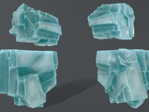 ice rocks Modèle 3D