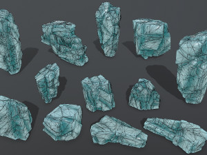 ice rocks Modèle 3D