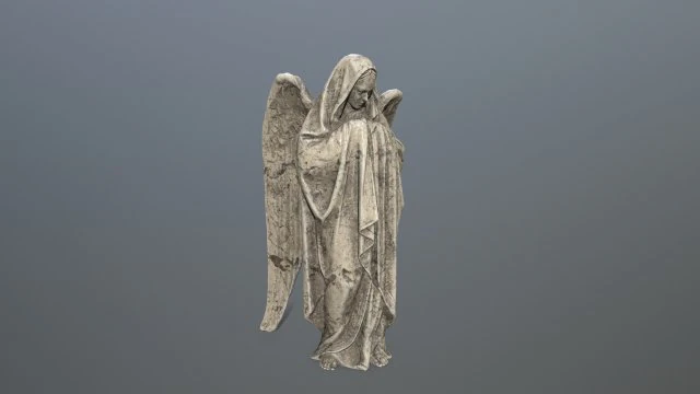 angel statue 3D Model .c4d .max .obj .3ds .fbx .stl .blend 