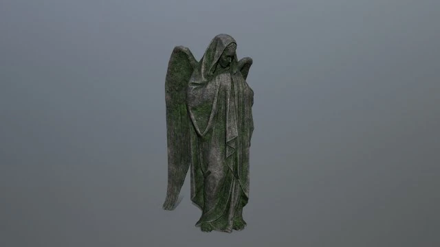 angel statue 3D Model .c4d .max .obj .3ds .fbx .stl .blend 