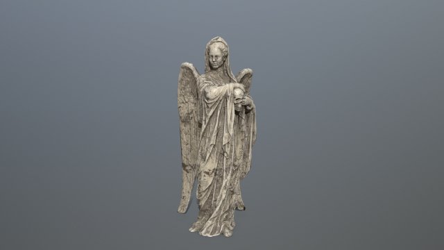 angel statue 3D Model .c4d .max .obj .3ds .fbx .stl .blend 