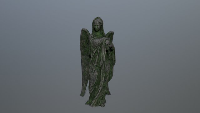 angel statue 3D Model .c4d .max .obj .3ds .fbx .stl .blend 