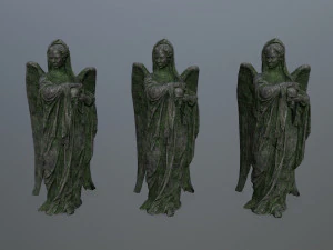 देवदूत की मूर्ति 3D मॉडल