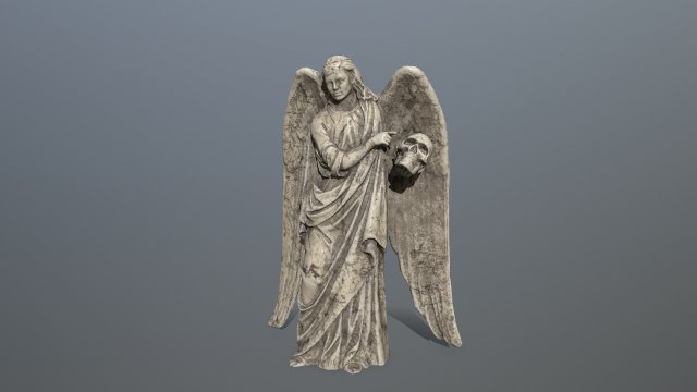 angel statue 3D 模型 .c4d .max .obj .3ds .fbx .stl .blend 
