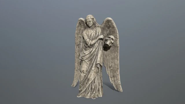 angel statue 3D Model .c4d .max .obj .3ds .fbx .stl .blend