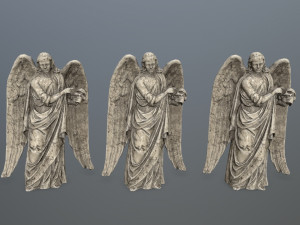 angel statue 3D 模型