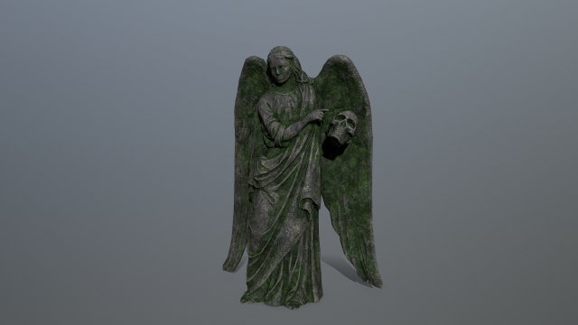 angel statue Modello 3D .c4d .max .obj .3ds .fbx .stl .blend 