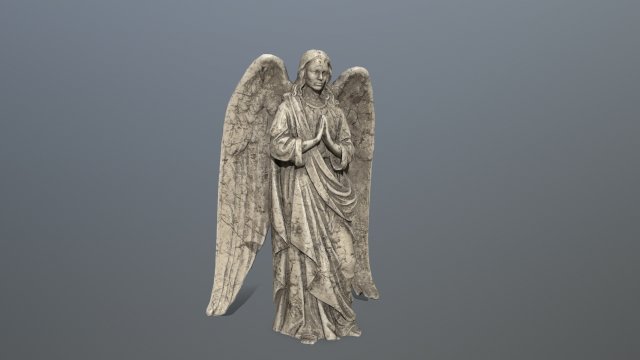 angel statue Modelo 3D .c4d .max .obj .3ds .fbx .stl .blend 
