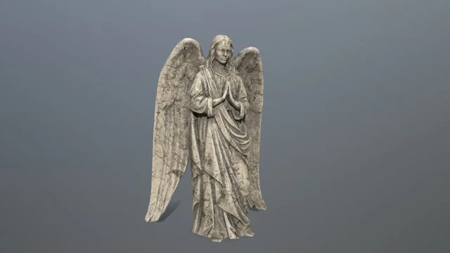 angel statue 3D Model .c4d .max .obj .3ds .fbx .stl .blend 
