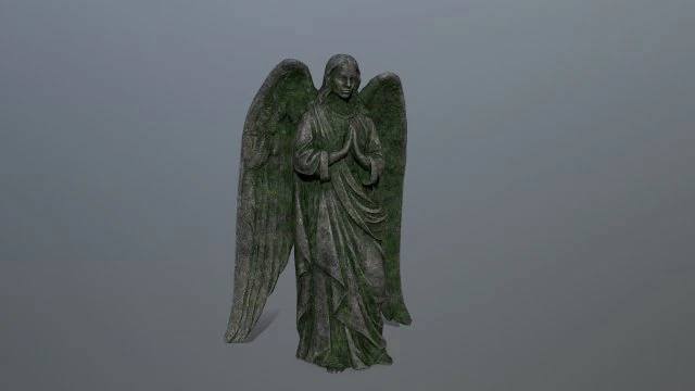 angel statue 3D Model .c4d .max .obj .3ds .fbx .stl .blend 