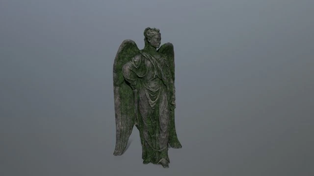 angel statue 3D Model .c4d .max .obj .3ds .fbx .stl .blend 