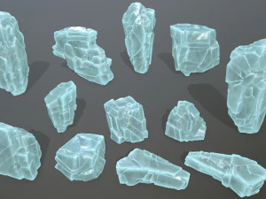 rocce di ghiaccio Modello 3D