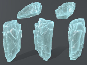 ice rocks Model 3D