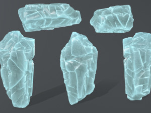 ice rocks Model 3D