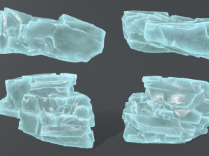 ice rocks Model 3D