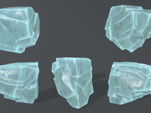 ice rocks Model 3D